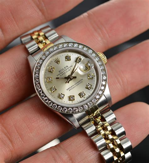 women's rolex with diamond bezel|Rolex datejust 26mm diamond bezel.